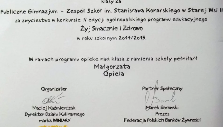 „Kraina kakao i marchwii” wyróżniona w ogólnopolskim konkursie - zdjęcie 1