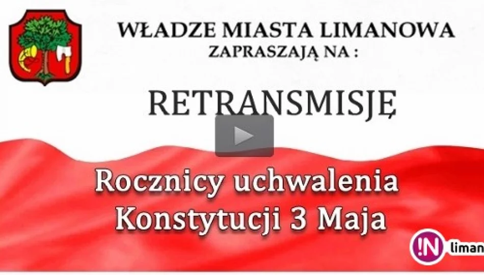 Film – Uroczystość Patriotyczna 3 Maja na limanowskim rynku - zdjęcie 1