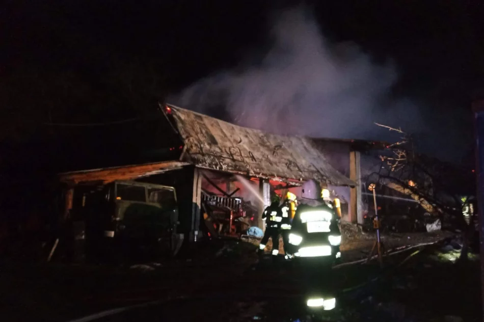 Zabudowania i sprzęt strawił ogień, 250 tys. zł strat - zdjęcie 3