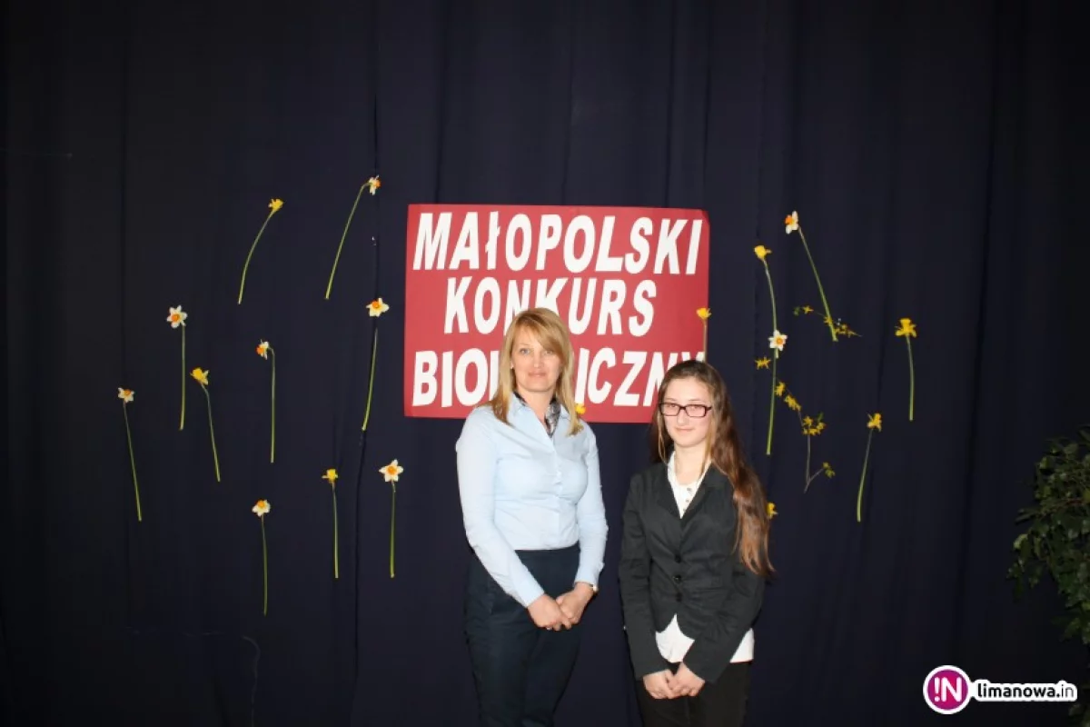 Sukcesy uczniów z ZS nr 1 w Męcinie w Małopolskim Konkursie Biologicznym