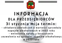Informacja dla przedsiębiorców ws. sprzedaży napojów alkoholowych - zdjęcie główne