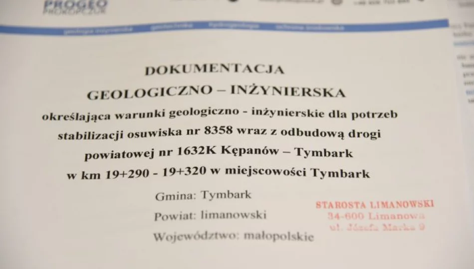 Dokumentacja pozwoli na stabilizację osuwiska - zdjęcie 1