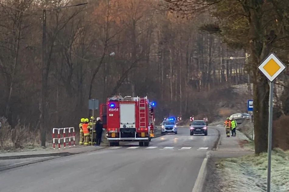 Samochód wjechał do rowu, kierująca zabrana do szpitala - zdjęcie 3