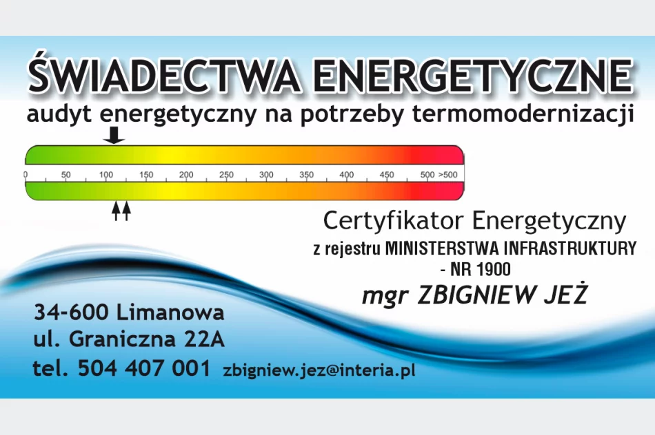 Świadectwo energetyczne budynku- obowiązkowe przy wynajmie, sprzedaży i dla budynków użyteczności publicznej. - zdjęcie 1