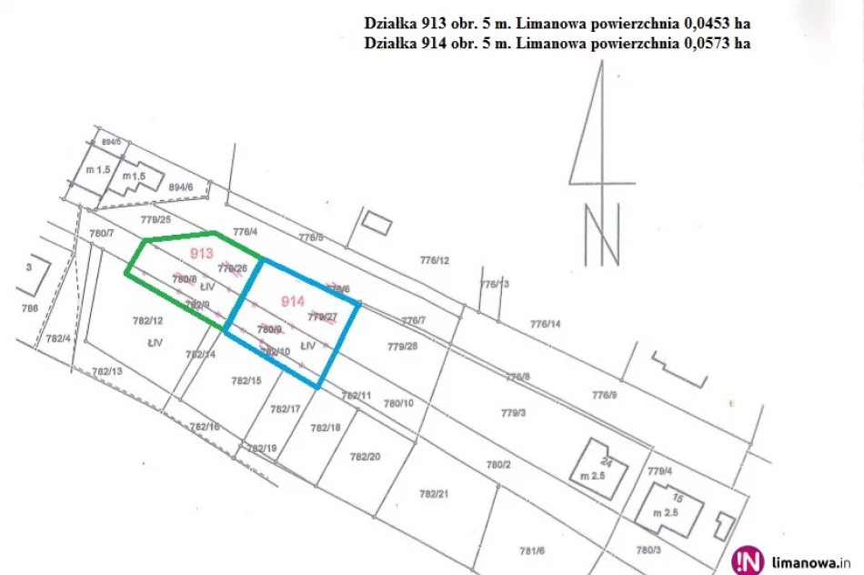 Działki 913, 914 obr. 5 m. Limanowa na Osiedlu Działy w Limanowej na sprzedaż - zdjęcie 2