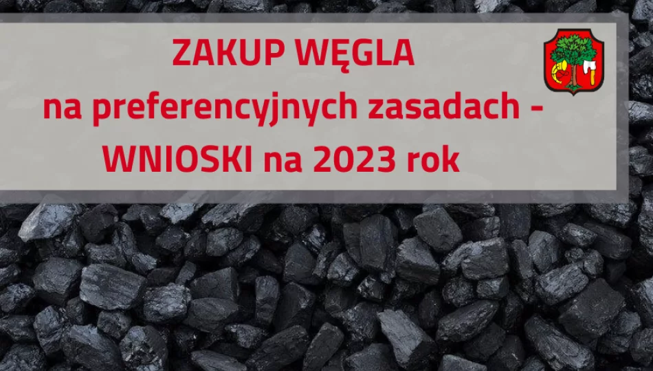 II nabór wniosków na zakup węgla na preferencyjnych zasadach – DRUK WNIOSKU na 2023 rok - zdjęcie 1