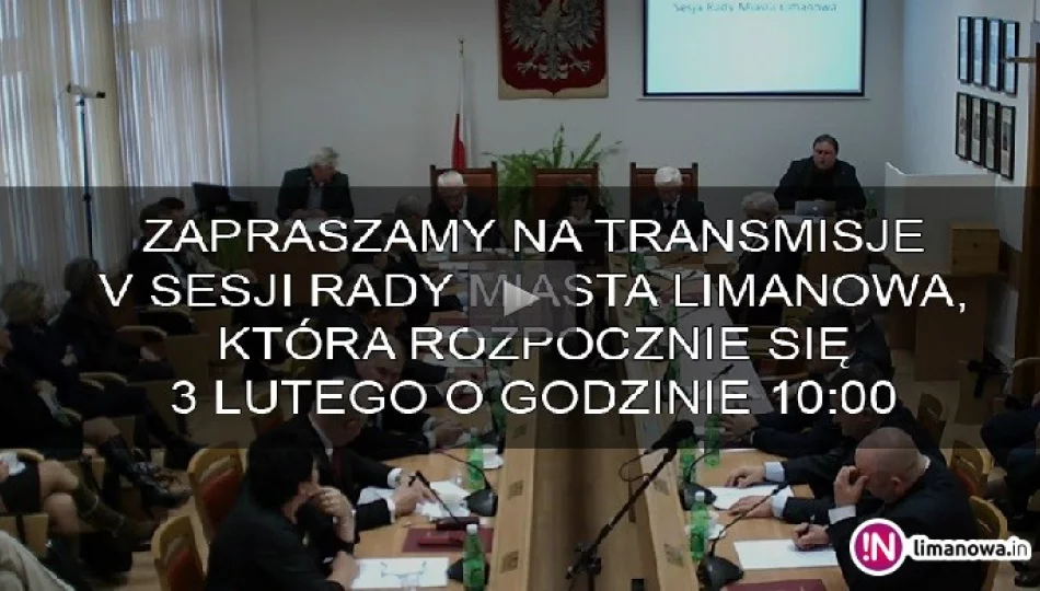 Transmisja z obrad sesji Rady Miasta Limanowa - zdjęcie 1