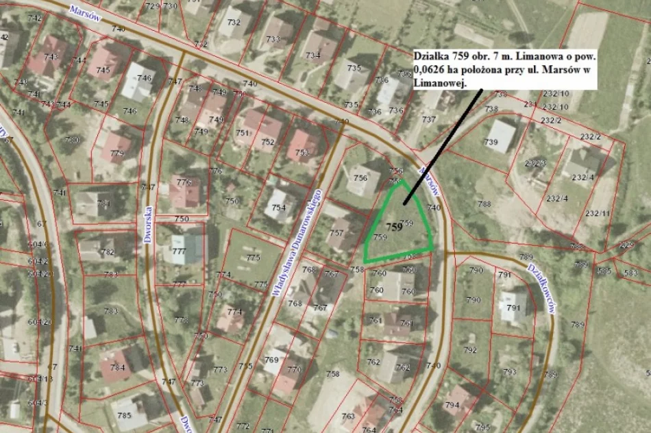 II przetarg ustny nieograniczony na sprzedaż 5 działek położonych na Osiedlu Marsów w Limanowej - zdjęcie 2