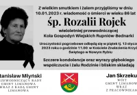 Kondolencje z powodu śmierci Rozalii Rojek - zdjęcie główne