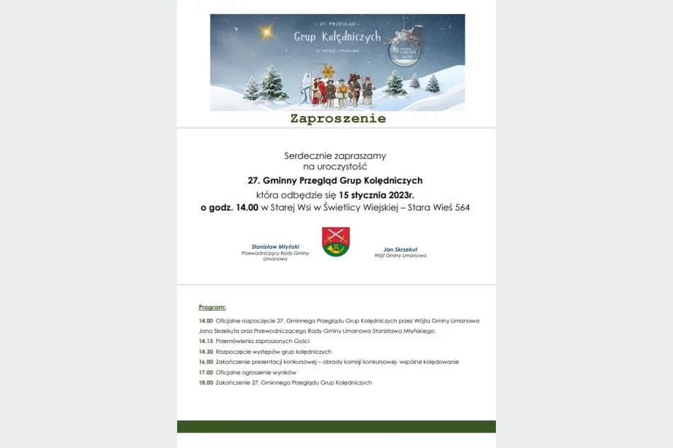 W tę niedzielę 27. Przegląd Grup Kolędniczy w Starej Wsi - zdjęcie 2