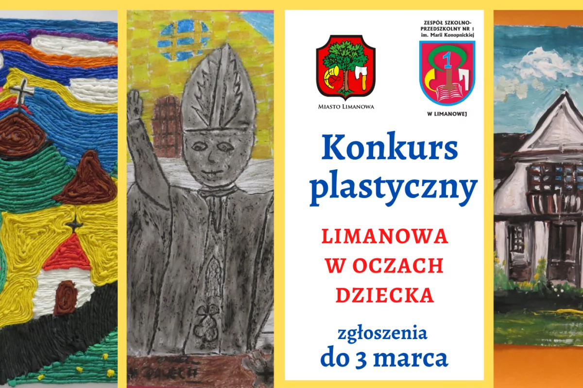 Międzyszkolny Konkurs Plastyczny „Limanowa w oczach dziecka” – zgłoszenia do 3 marca