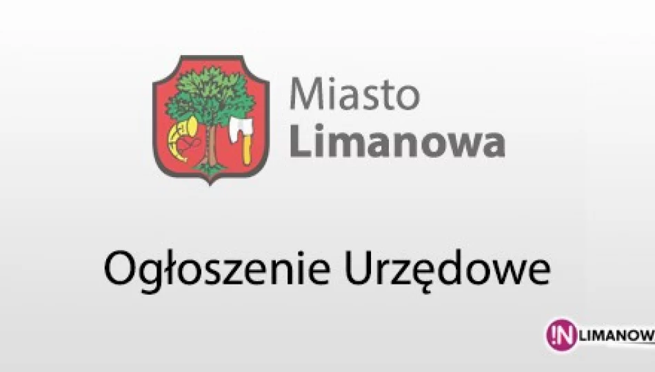 Ogłoszenie o rozstrzygnięciu rokowań na sprzedaż działek 331, 332/2 obr. 5 m. Limanowa - zdjęcie 1