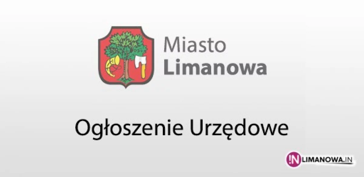 Ogłoszenie o rozstrzygnięciu rokowań na sprzedaż działek 331, 332/2 obr. 5 m. Limanowa