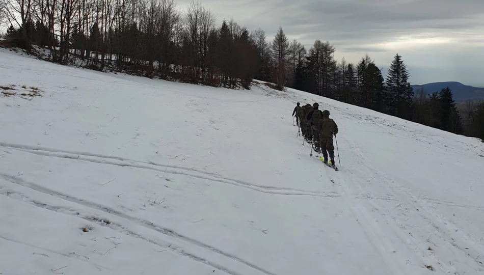 Górskie szkolenie 114 batalionu lekkiej piechoty w Limanowej - zdjęcie 1