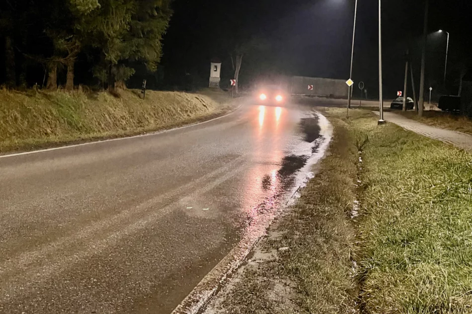 Kolizja za kolizją - powodem nocne lodowisko - zdjęcie 4