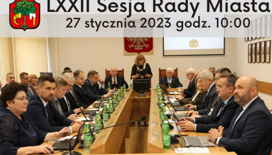 Sesja Rady Miasta Limanowa – 27 stycznia godz.10:00 - zdjęcie 1