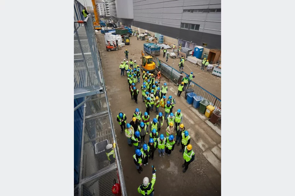 Wizyta na ogromnej budowie. Poznali realia pracy - zdjęcie 3