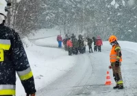 Bus przewożący dzieci wpadł do rowu - zdjęcie główne