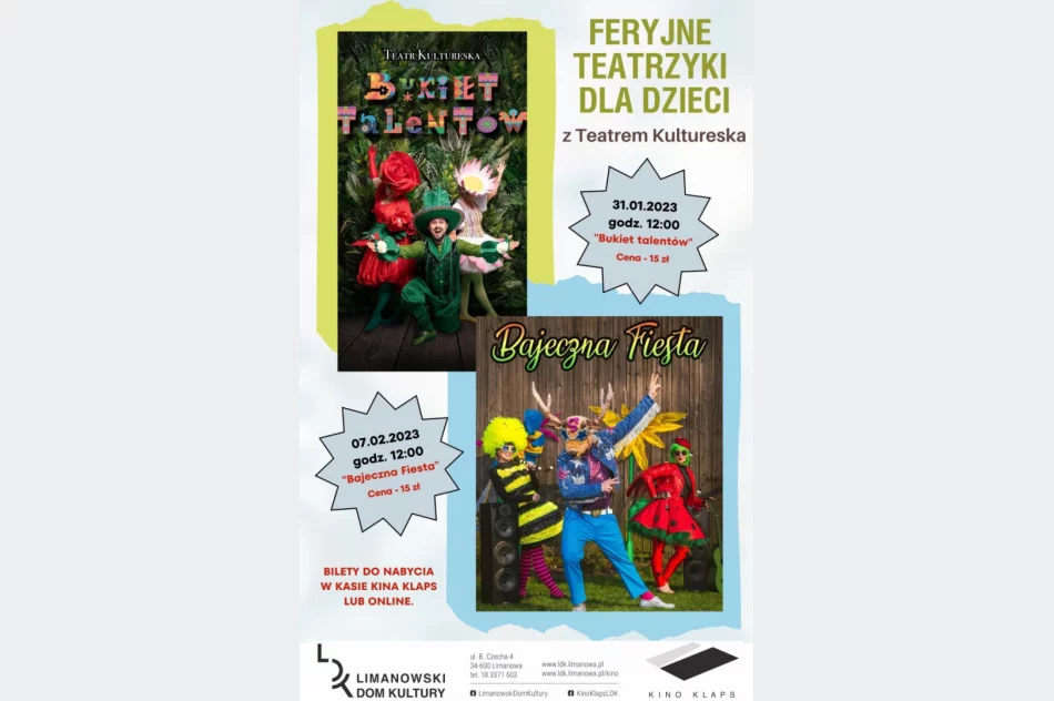 Feryjne teatrzyki dla dzieci - zapraszamy na kolejny spektakl "Bajeczna fiesta"! - zdjęcie 2