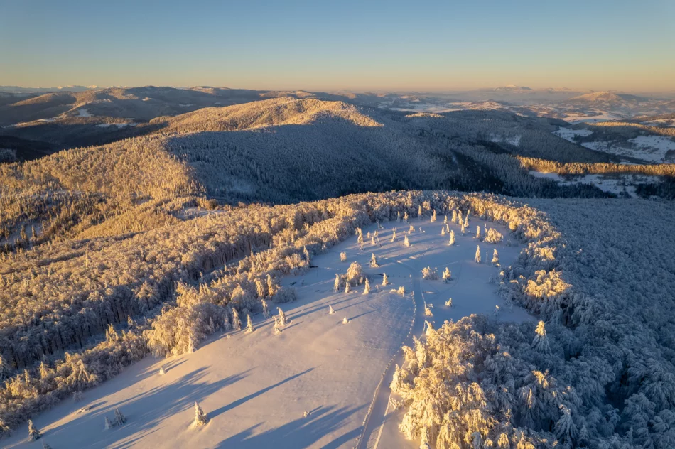 Piękny poranek na Mogielicy - 9 II 2023 r. - zdjęcie 2