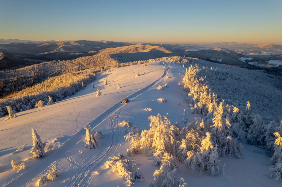 Piękny poranek na Mogielicy - 9 II 2023 r. - zdjęcie 3