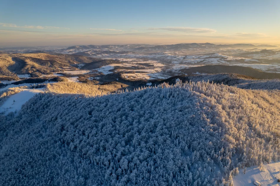Piękny poranek na Mogielicy - 9 II 2023 r. - zdjęcie 5