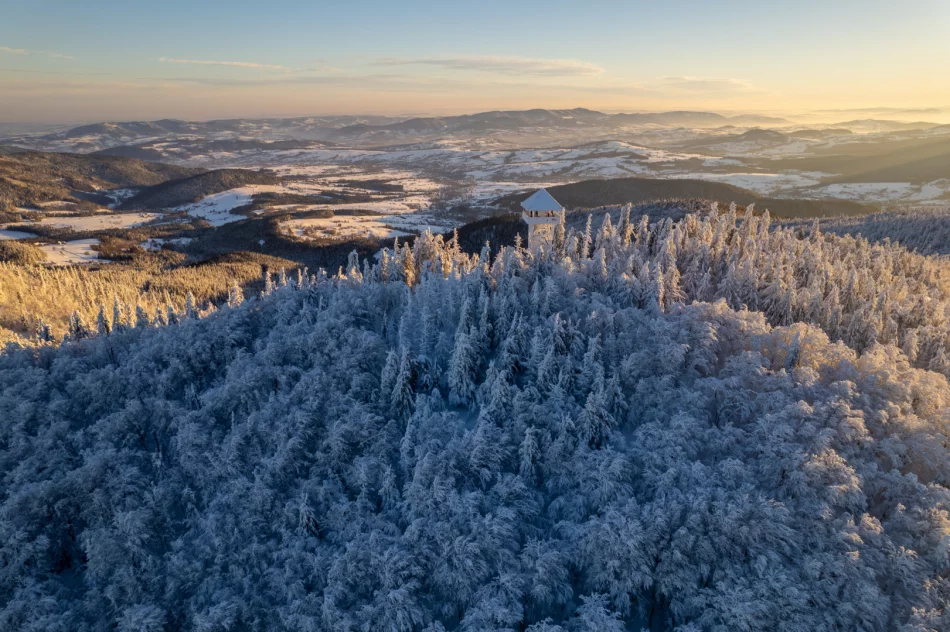 Piękny poranek na Mogielicy - 9 II 2023 r. - zdjęcie 7