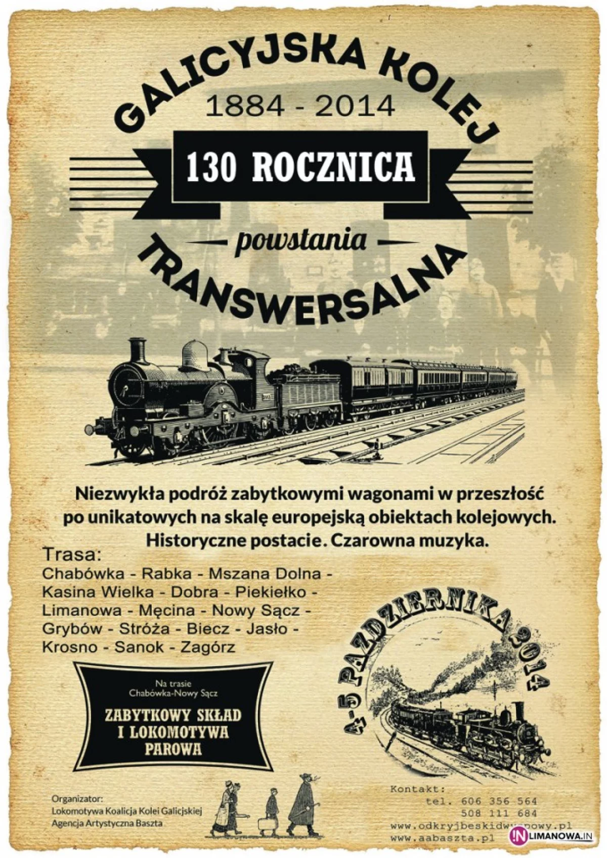 130-lecie Kolei Transwersalnej 1884-2014