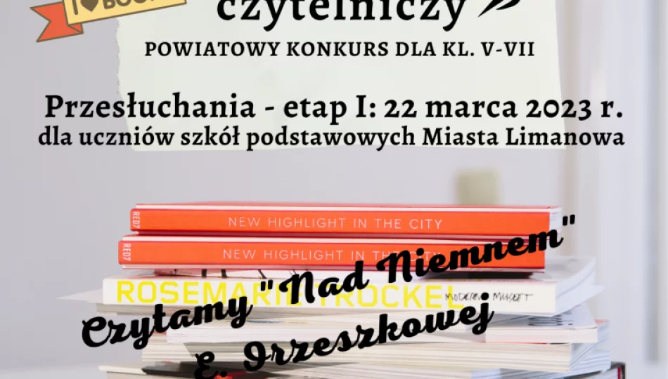 Ruszyły zapisy na Powiatowy Konkurs „MARATON CZYTELNICZY” - zdjęcie 1