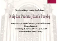 Uroczystość Jubileuszowa Ks. Prałata Józefa Poręby RELACJA ON LINE - zdjęcie główne
