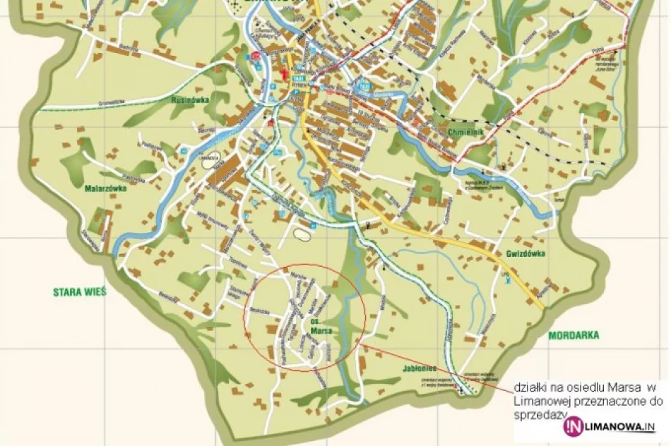 Działki na osiedlu Marsów w Limanowej- na sprzedaż - zdjęcie 4