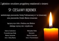 Kondolencje z powodu śmierci Czesławy Bębenek - zdjęcie główne