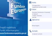 Zapytaj o Fundusze Europejskie - zdjęcie główne