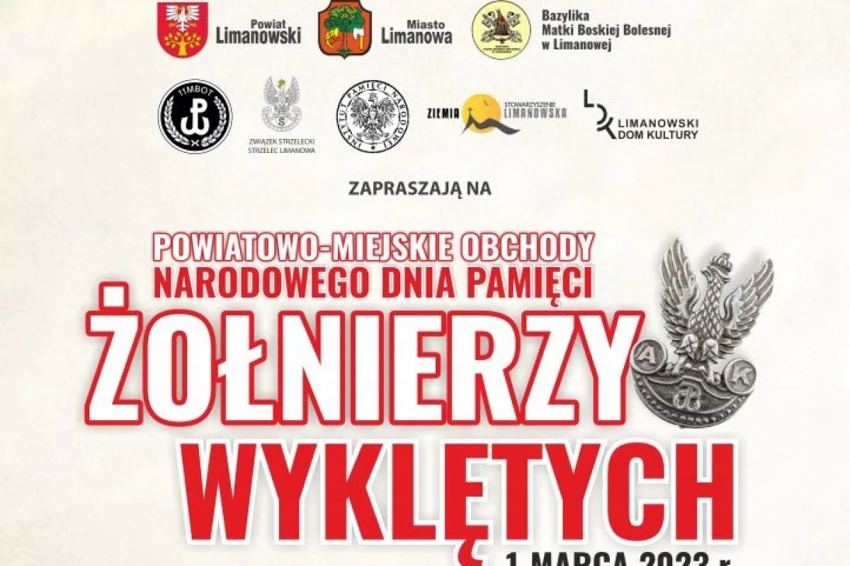 Zapraszamy do udziału w Powiatowo-Miejskich obchodach Narodowego Dnia Pamięci Żołnierzy Wyklętych