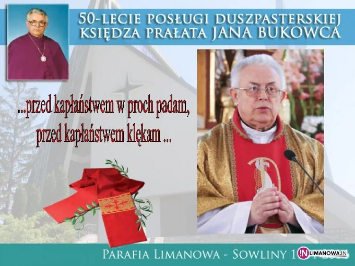 Jubileusz ks. Prałata Jana Bukowca – budowniczego kościoła