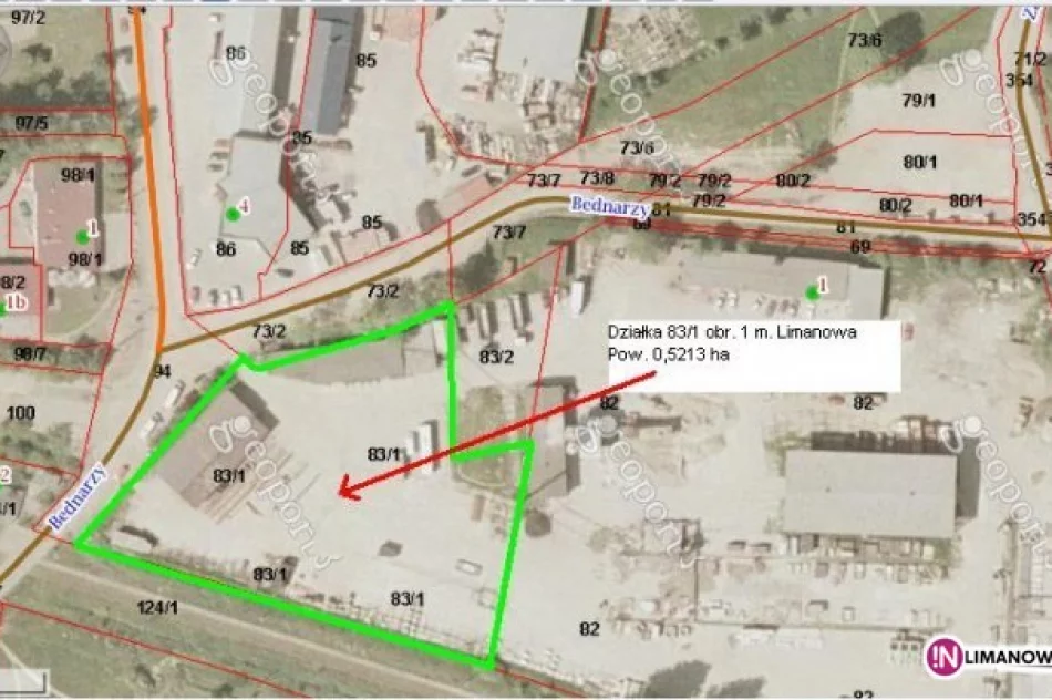 Działka przy ul. Reymonta w Limanowej na sprzedaż - zdjęcie 2