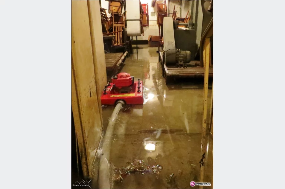 Alarm przeciwpowodziowy w Limanowej - zdjęcie 3