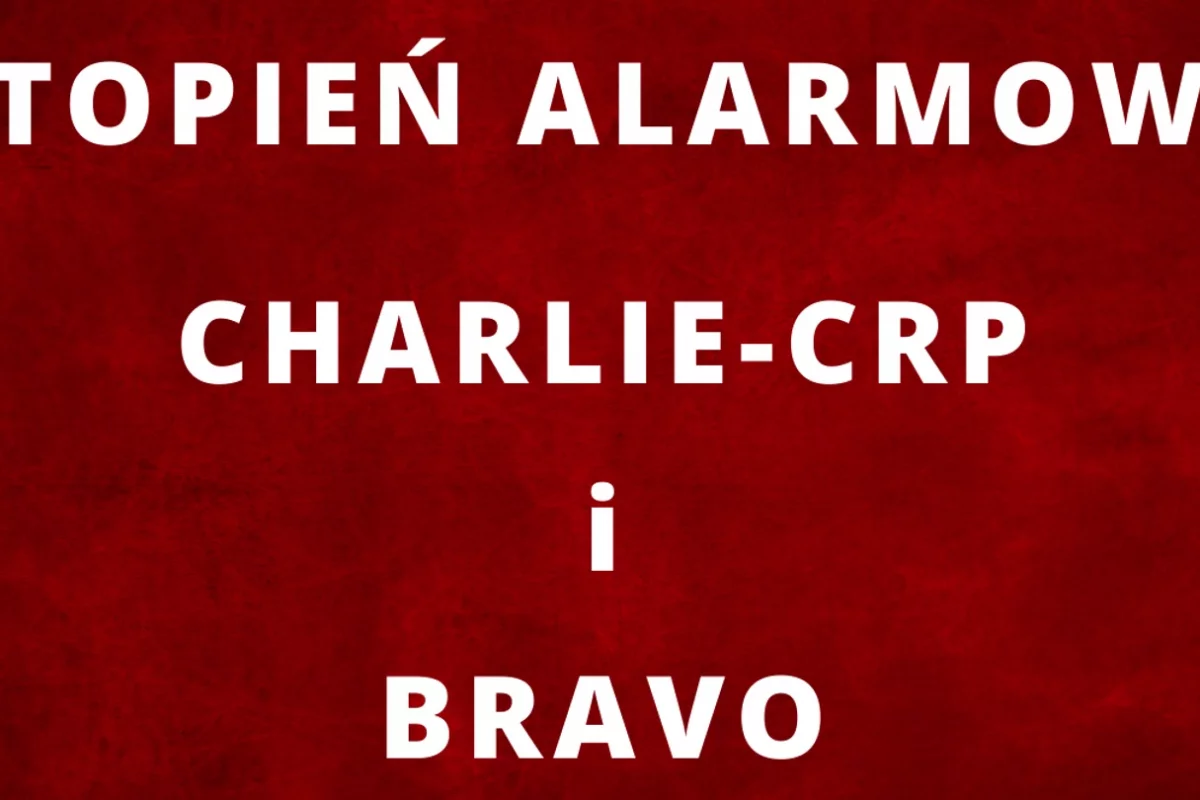 Stopnie alarmowe BRAVO i CHARLIE-CRP przedłużone. Co oznaczają?