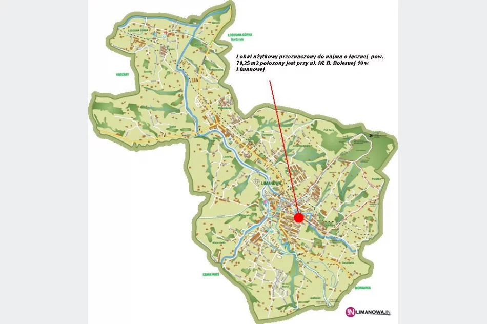 Burmistrza Miasta Limanowa ogłasza  przetarg na najem pom. użytkowych  przy ul. M. B. Bolesnej 10 - zdjęcie 3