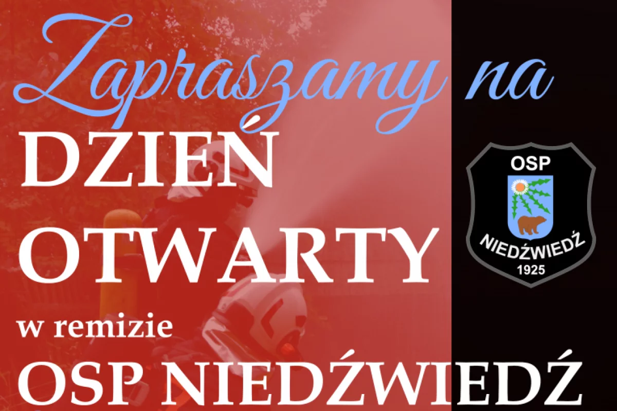 Strażacy zapraszają na dzień otwarty