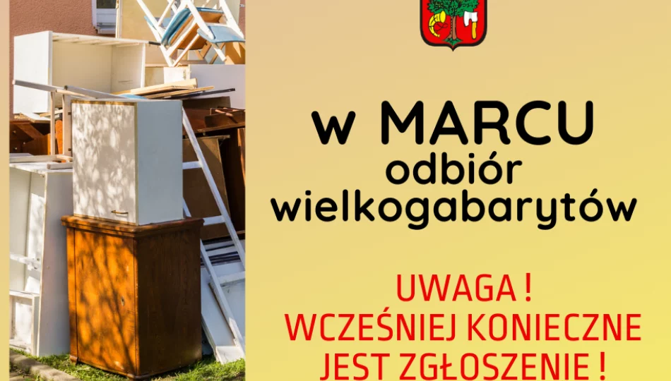 W marcu odbiór wielkogabarytów – wcześniej konieczne jest zgłoszenie odpadów do odbioru - zdjęcie 1