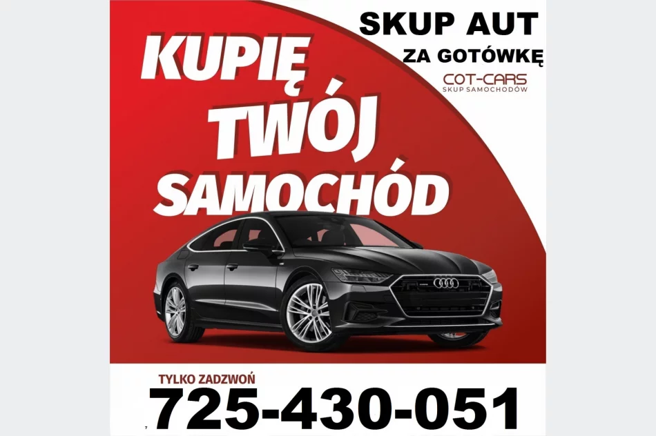 TEL-725-430-051 SKUP AUT_NIE MARUDZIMY_PŁACE_NAJWIĘCEJ_ ZA KAŻDE AUTO OSOBOWE TERENOWE DOSTAWCZE - zdjęcie 4