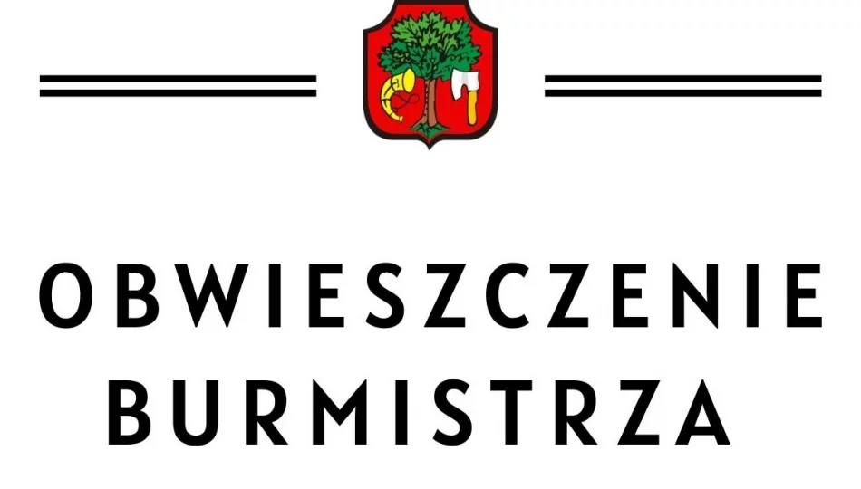 Obwieszczenie Burmistrza Miasta Limanowa - zdjęcie 1