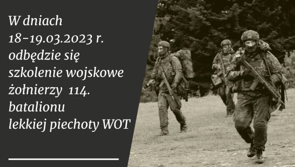 W dniach 18-19 marca odbędzie się szkolenie żołnierzy WOT - zdjęcie 1