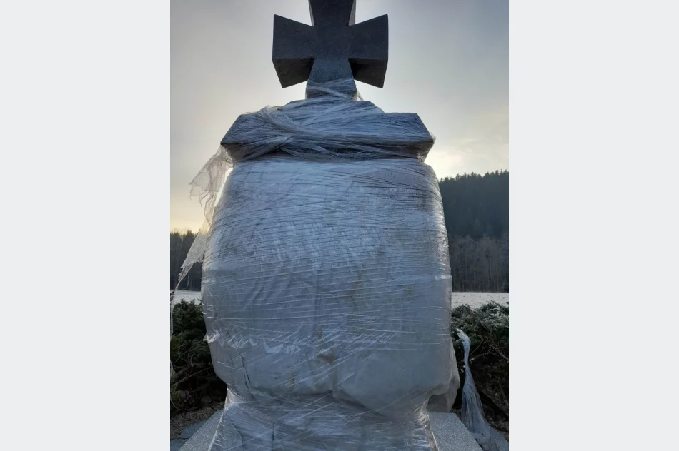 Efekt renowacji - pomnik owinięty… folią - zdjęcie 3