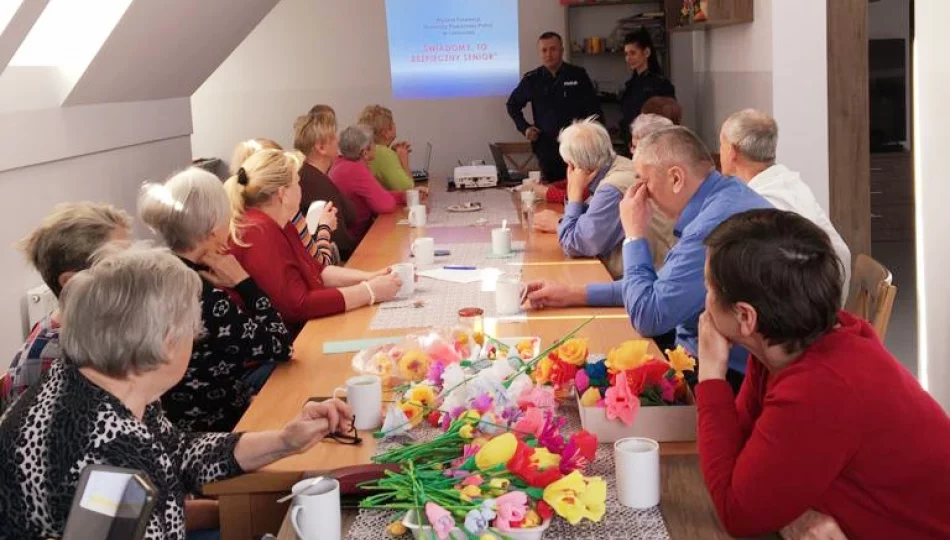 Świadomy senior to bezpieczny senior - spotkanie z policjantami - zdjęcie 1