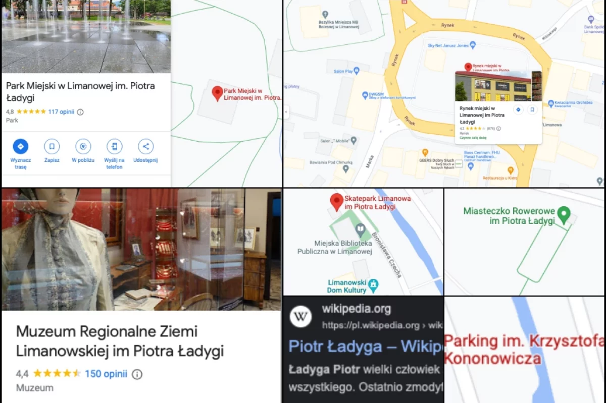Fałszywy patron w Mapach Google