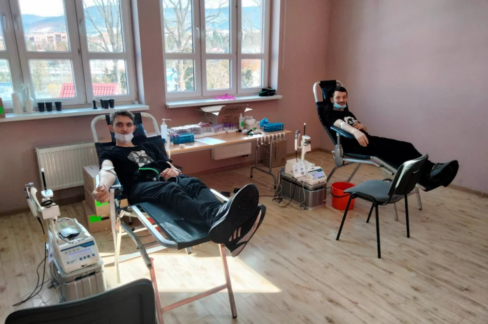 Odbyła się pierwsza w tym roku zbiórka krwi w remizie OSP Limanowa - zdjęcie 4