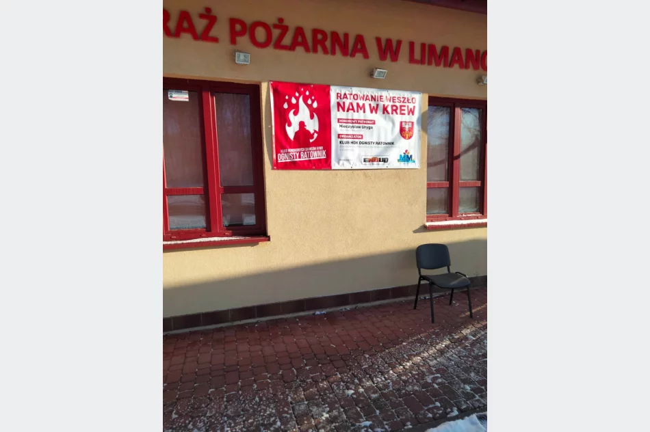 Odbyła się pierwsza w tym roku zbiórka krwi w remizie OSP Limanowa - zdjęcie 11