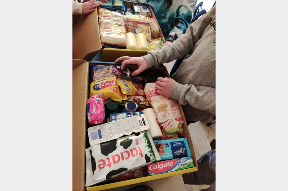 „Paczka dla Ukrainy”w Szkole Podstawowej w Nowym Rybiu - zdjęcie 3